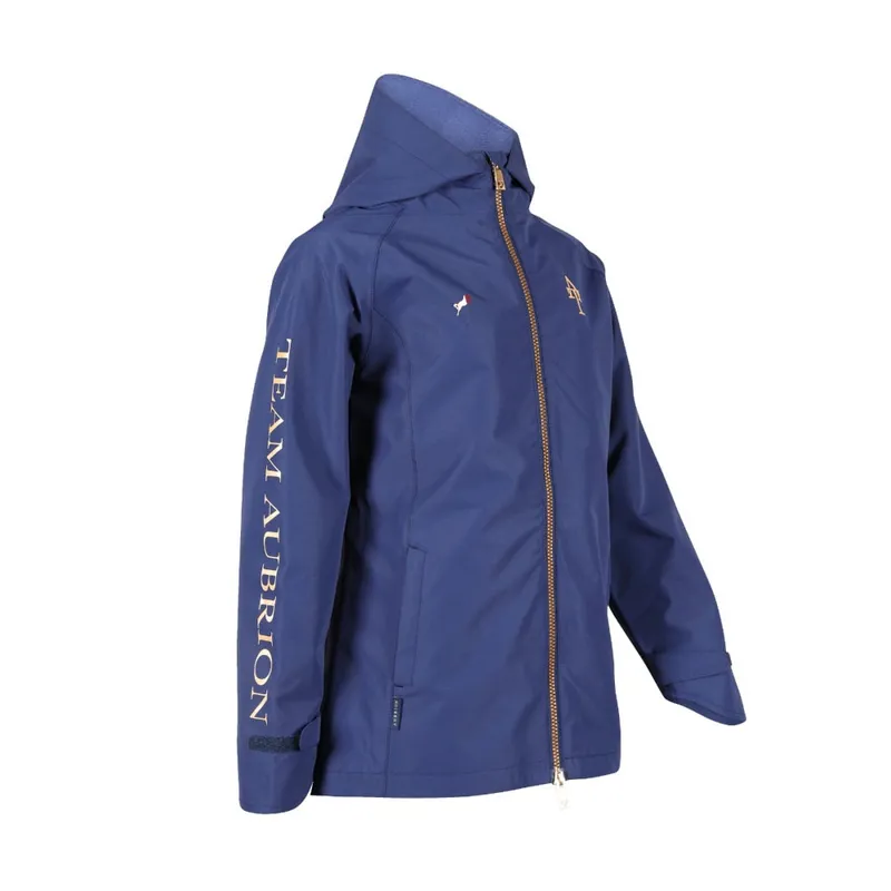 Aubrion Team Waterproof Jacket - Young Rider in Navy-1